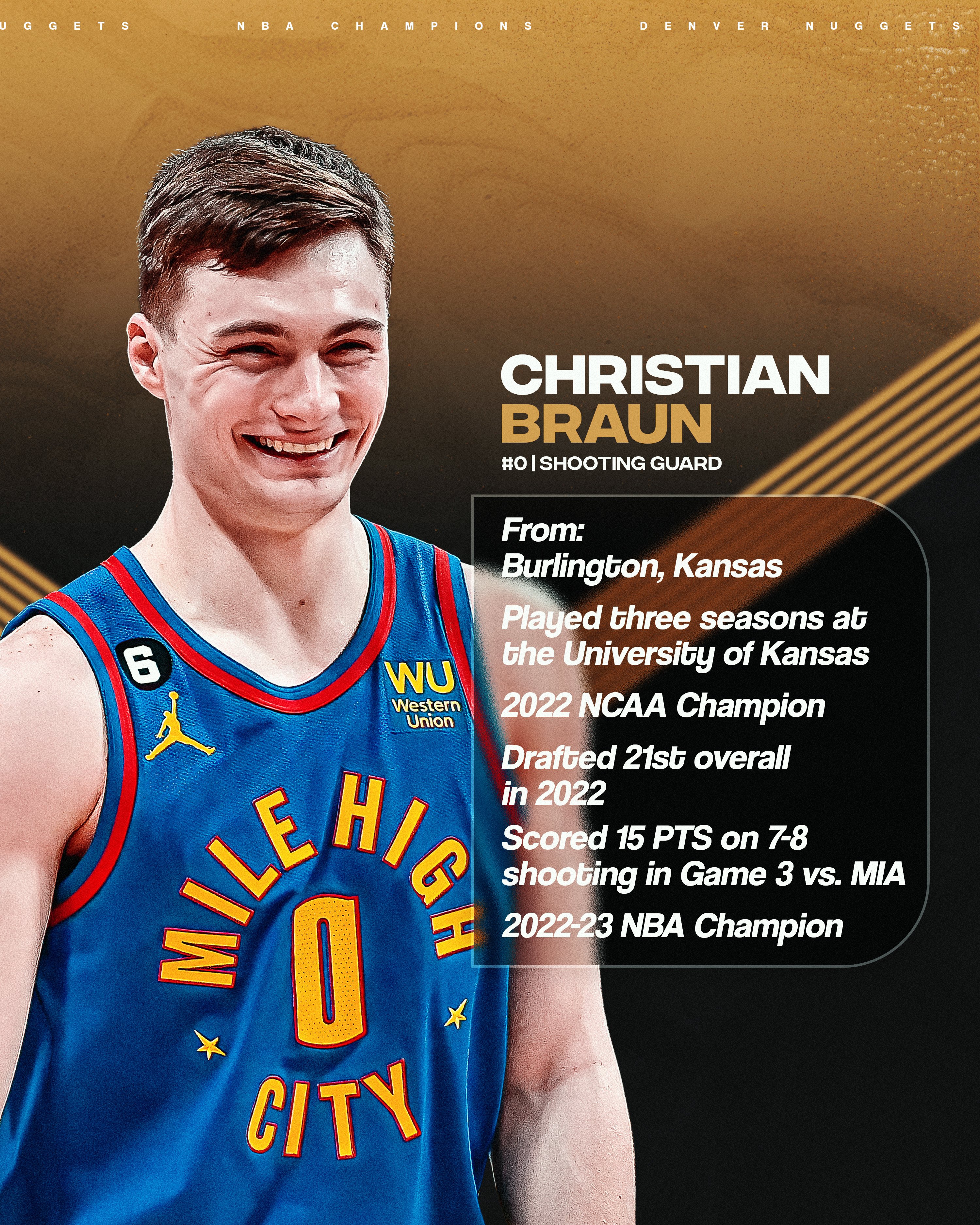 Denver Nuggets, Christian Braun win NBA title