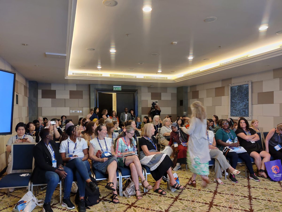 QMNC_Research's tweet photo. A few Dr. Melissa Cheyney and @Micknai moments from our #QMNCWorkshop on Day 3 of #ICM2023! #EvidenceToReality #MidwivesInBali #TogetherAgain #ICM2023 https://t.co/JZ0igOf4gT