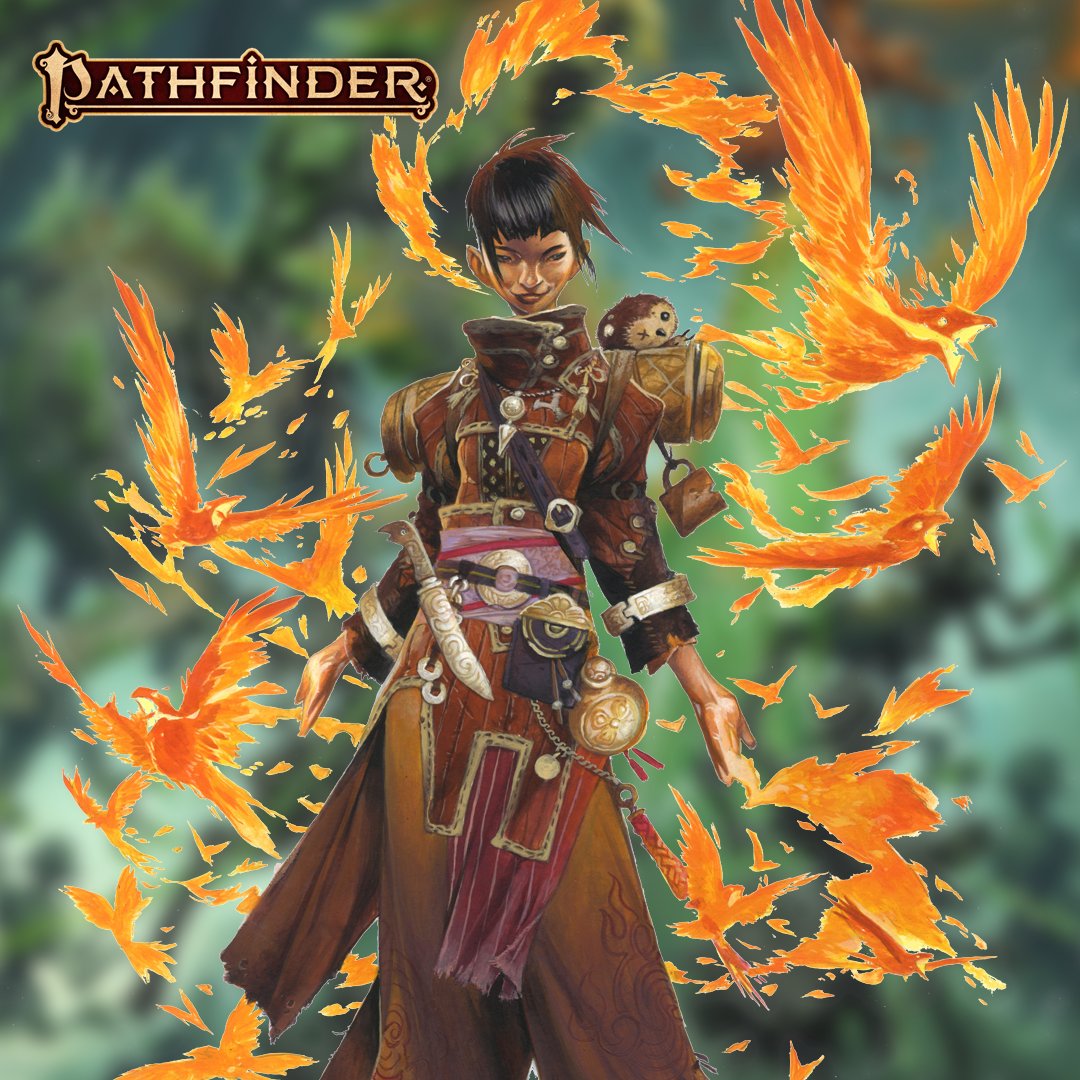 Goodness gracious, great birds of fire! It's been a while since we've checked in with Yoon, our iconic kineticist. Today in the blog, longtime fans get an update and newer fans will get to meet her for the first time. 
paizo.me/43Zl9yF 
#pathfinder2e #rageofelements #paizo