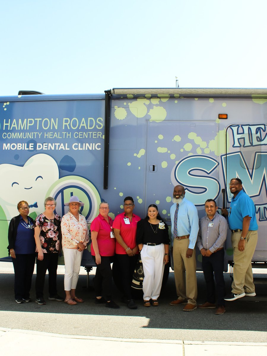 UnionMission's tweet photo. 😍 We're grinning from ear to ear to see the Healthy Smiles Dental Center at The Union Mission. The brand-new mobile dental van, run by the @HRChealthcenter and funded by a $500,000 @sentarahealth grant, serves marginalized and low-income residents across our area. https://t.co/GjZGRemFPf