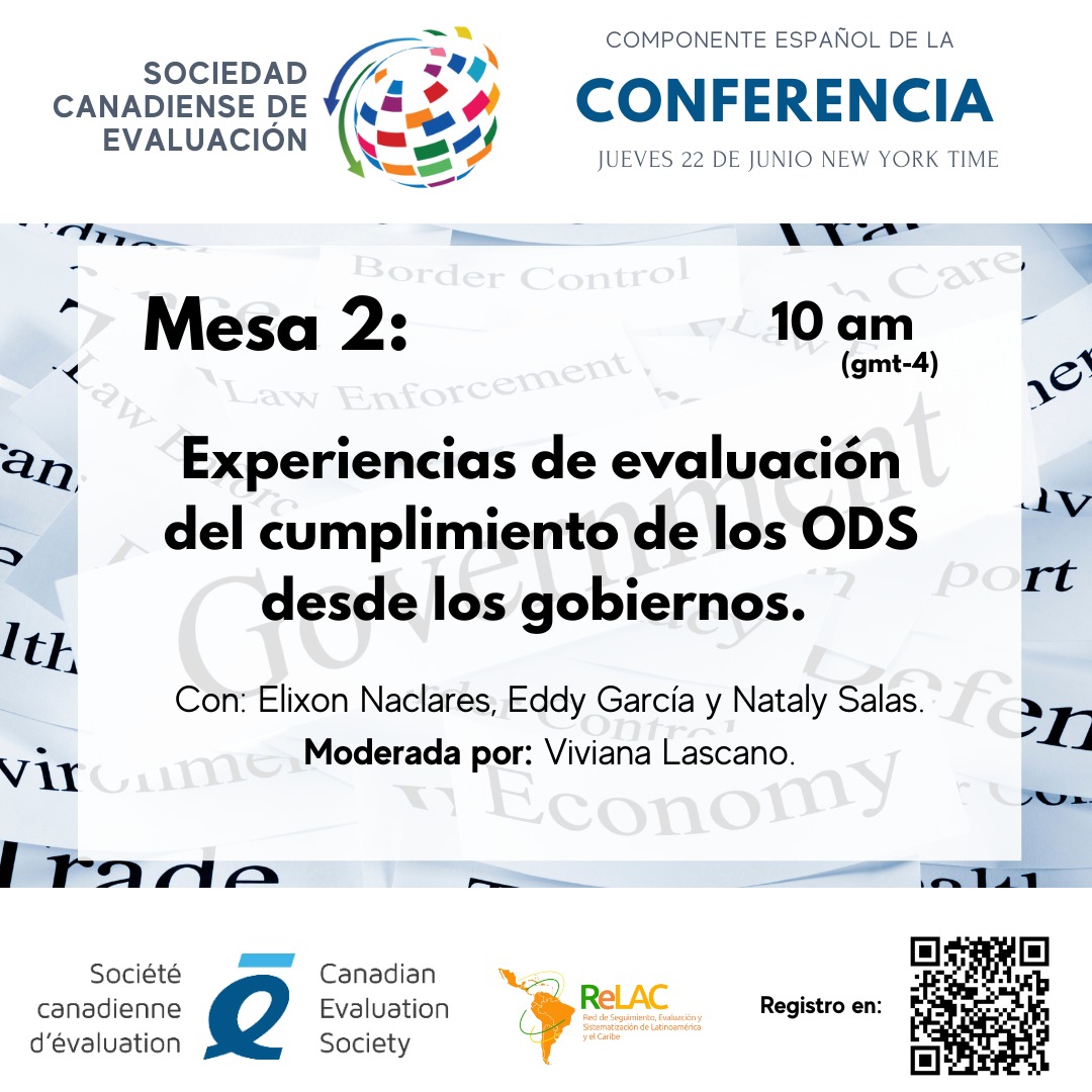 focelac's tweet photo. ¡Se acerca la Conferencia de la @CES_SCE !
Participaremos en la Mesa 2: 'Experiencias de evaluación del cumplimiento de los ODS desde gobierno', junto a @MIDEPLAN_CR , @DNP_Colombia y @ReLAC_eval.

Para registrarse, haga clic en el siguiente enlace: https://t.co/3EKUFQxrRc https://t.co/qy368XLARD