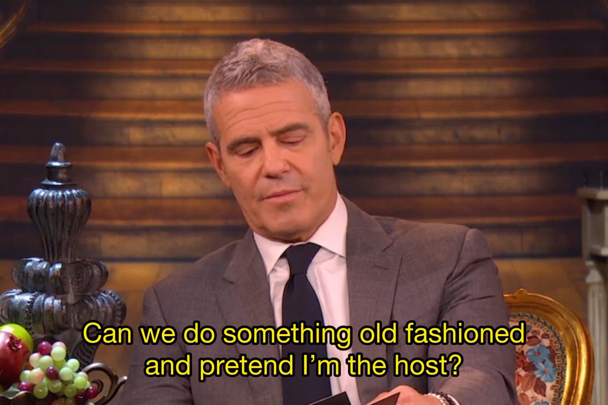 not to be dramatic but Andy Cohen deserves a Nobel Peace Prize for making it through the Vanderpump Rules and RHONJ reunions back to back