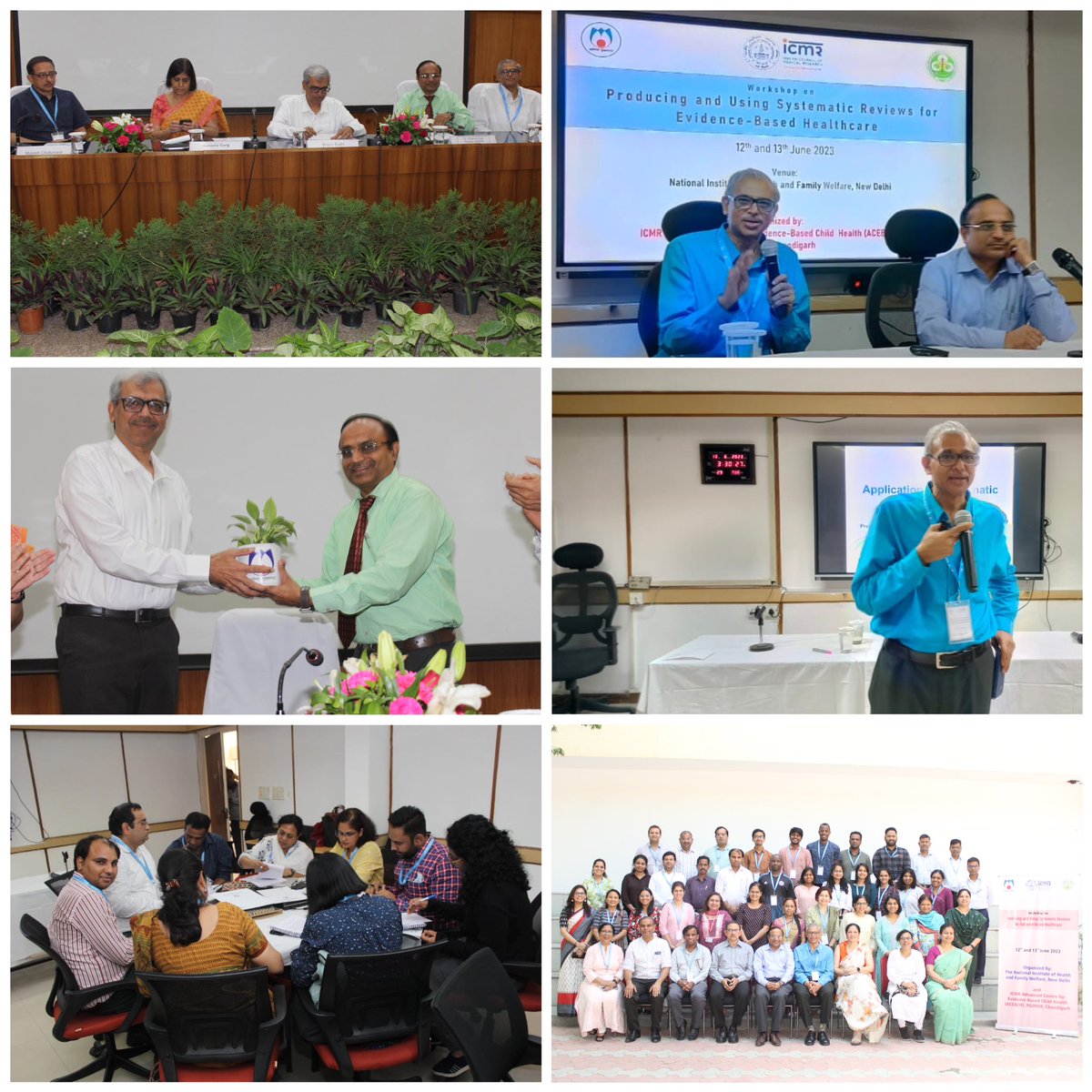 Evidence should feed the guidelines for health interventions. NIHFW & ICMR ACEBCH PGI Chandigarh organized a unique workshop 'Using and Producing Systematic Reviews for Evidence-based Healthcare' for faculty, research staff and students of NIHFW and @ICMRDELHI  on 12-13.06.2023.
