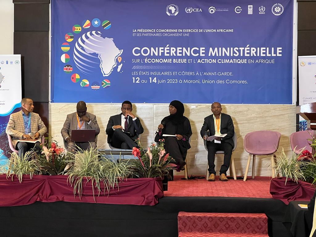 AU_DARBE's tweet photo. The @_AfricanUnion is mandated to foster a sustainable #BlueEconomy in Africa thru  institutional reform.The #BlueFutureConference has been co-organuse with Govt of #Comoros to amplify the mandate &amp; extend  support to #GreatBlueWall with action on African islands specificities https://t.co/eritZWF9Co