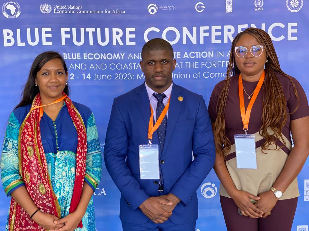 AU_DARBE's tweet photo. The @_AfricanUnion is mandated to foster a sustainable #BlueEconomy in Africa thru  institutional reform.The #BlueFutureConference has been co-organuse with Govt of #Comoros to amplify the mandate &amp; extend  support to #GreatBlueWall with action on African islands specificities https://t.co/eritZWF9Co