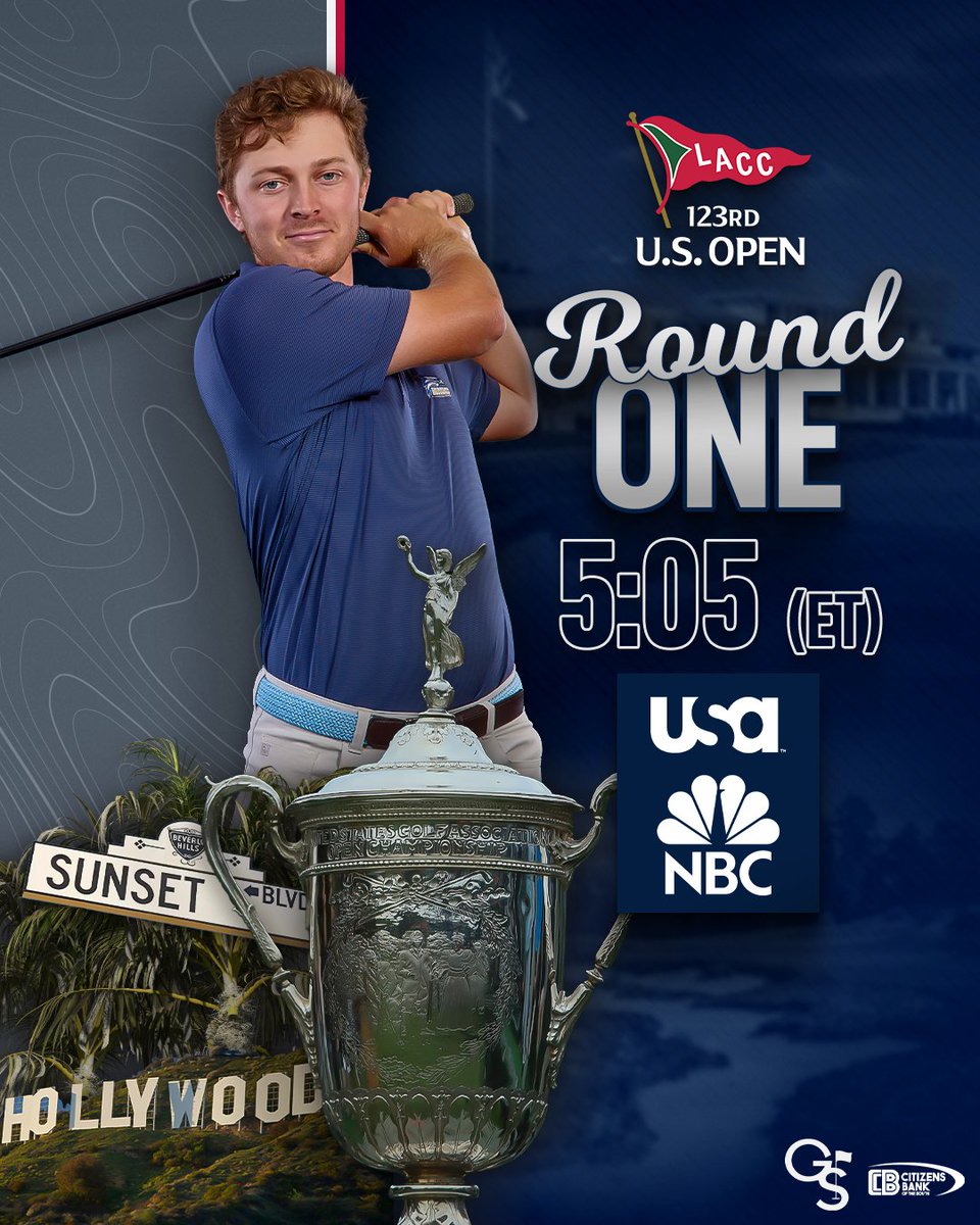 𝑹𝒐𝒖𝒏𝒅 𝑶𝒏𝒆

⛳ <a href="/usopengolf/">U.S. Open</a>
⏰ 5:05 p.m. ET
📍 Los Angeles Country Club
📺 <a href="/USANetwork/">USA Network</a> and <a href="/NBC/">NBC Entertainment</a> 

#HailSouthern | #GATA