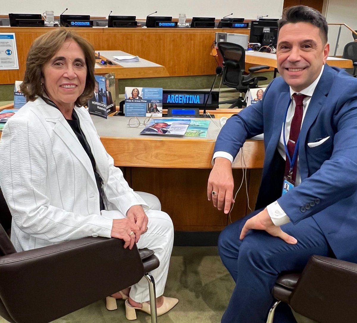 GerryDBartolome's tweet photo. Ladies & Gents, as happy as proud to introduce the new Judge of the International Tribunal for the Law of the Seas @ITLOS_TIDM, #Argentina's 🇦🇷 candidate Dr. Frida Armas Pfirter, who has just won the election at the 33rd Meeting of States Parties to UNCLOS #SPLOS at the @UN https://t.co/CtYwL5d9Sc