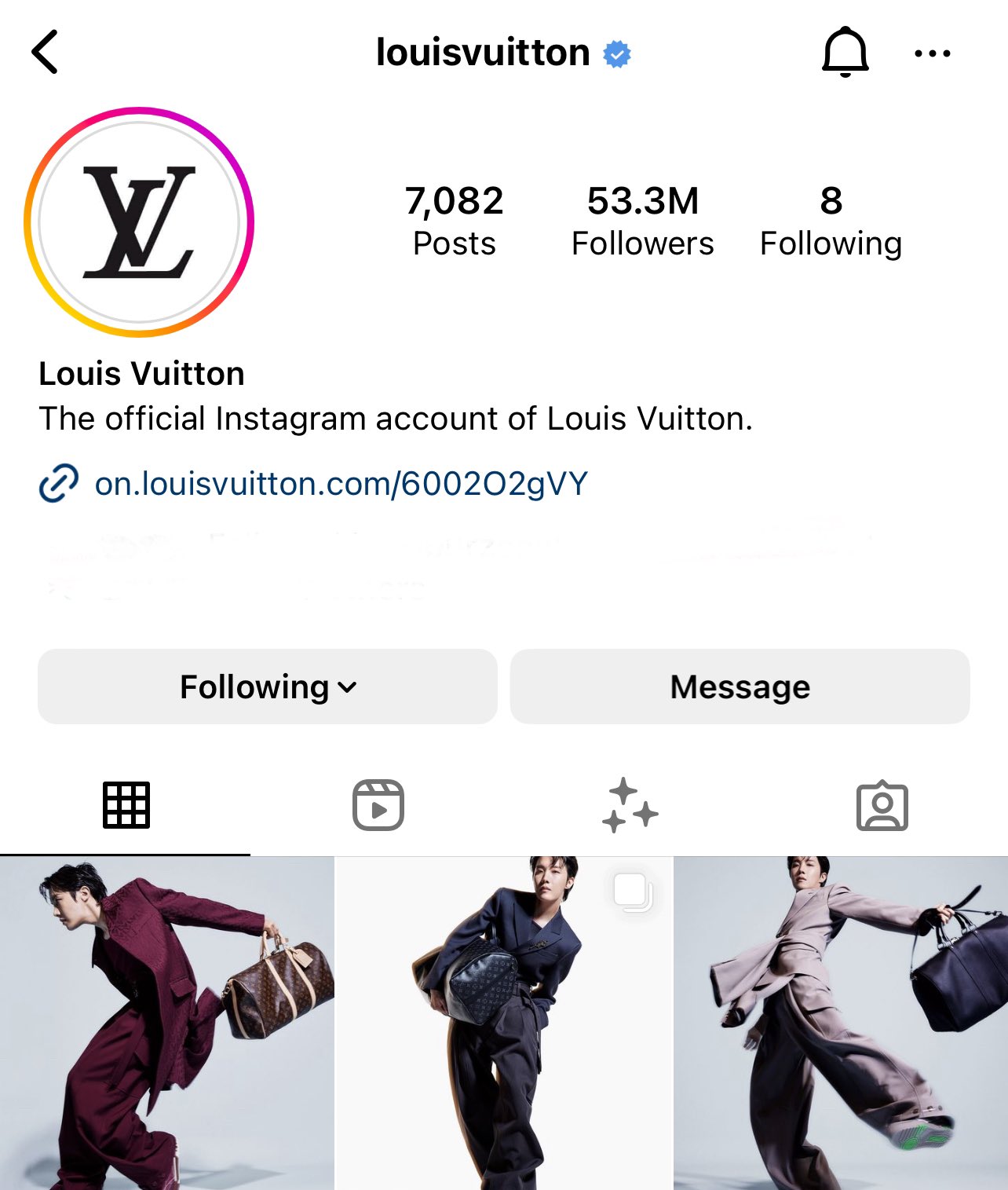 for j-hope⁷ (inactive) on X: Make sure you've liked all of the 3 j-hope  posts on Louis Vuitton's Instagram!    / X