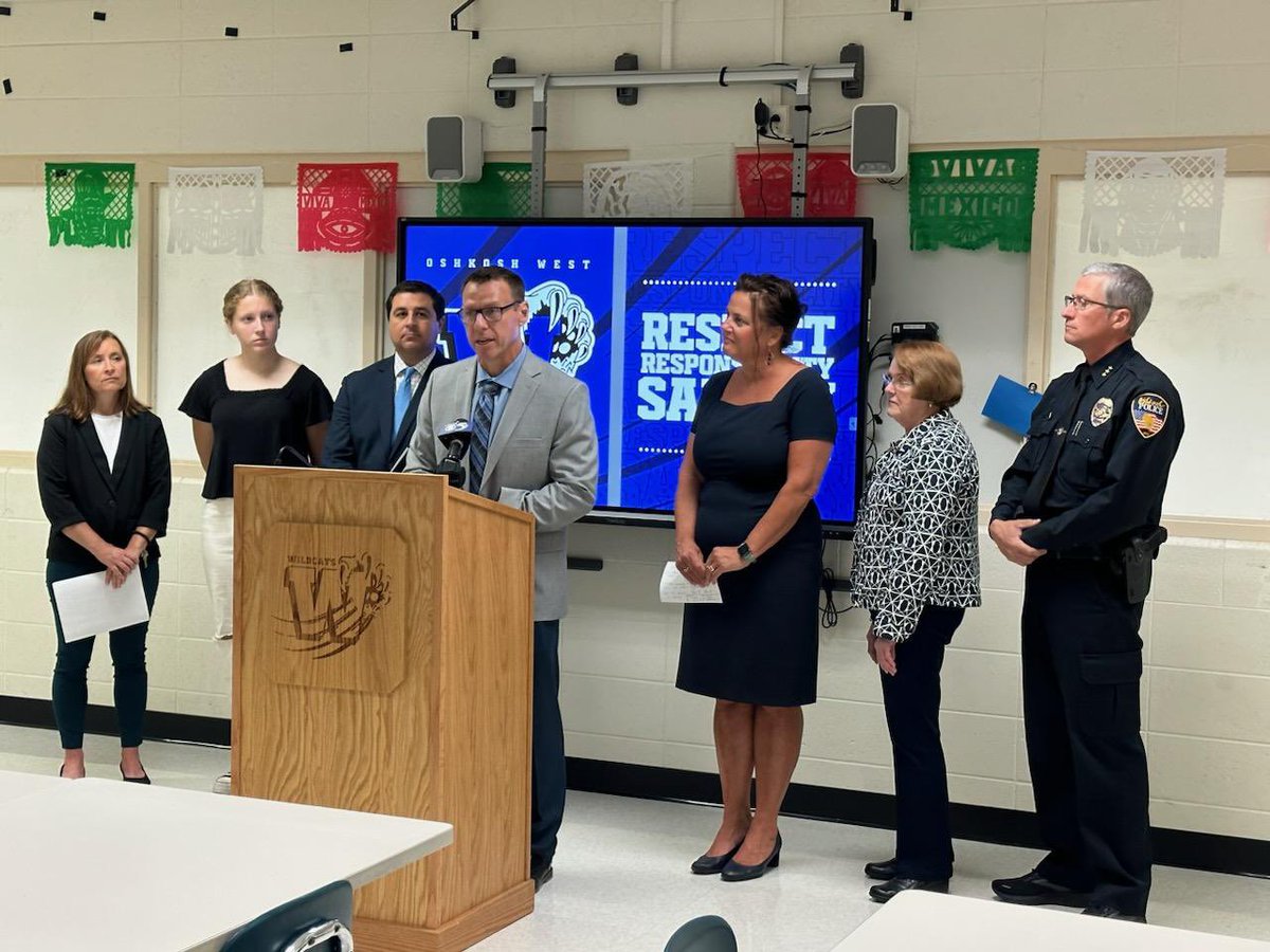 It was powerful to hear about the collaboration between the Office of School Safety and Oshkosh schools. Thank you to the Oshkosh Area School District and the <a href="/oshkoshpd/">Oshkosh Police Dept</a> for supporting our call to urge legislators to fund the Office of School Safety.