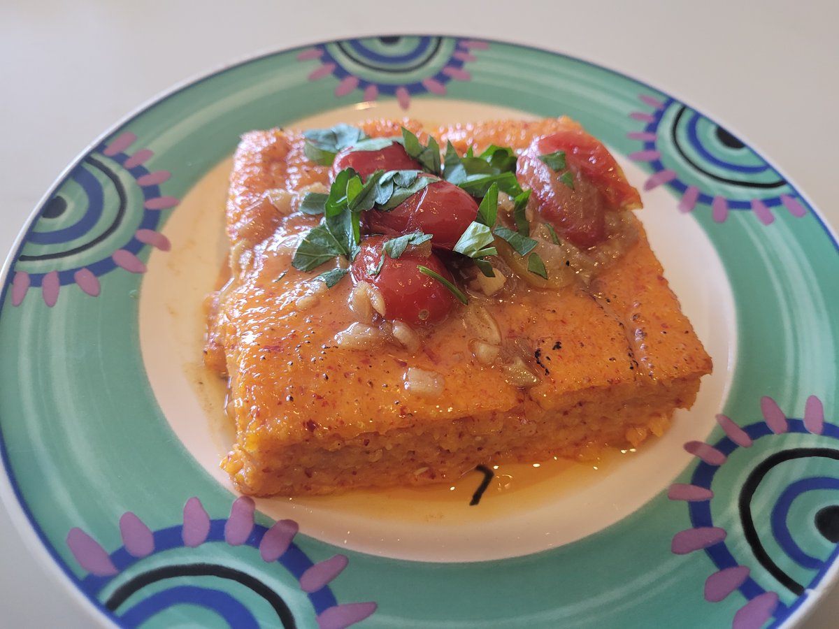 CookingMen's tweet photo. Piquillo pepper and Manchego polenta, with a cherry tomato, white wine, and garlic butter sauce. https://t.co/Dkc1YPlikR  #cookingsecretsformen #chicagogram #eaterchicago #chicagofoodauthority #chicago #chicagofood #chicagoeats #chicagofood #fabfoodchicago #Travelblogger https://t.co/UWYdKYrska