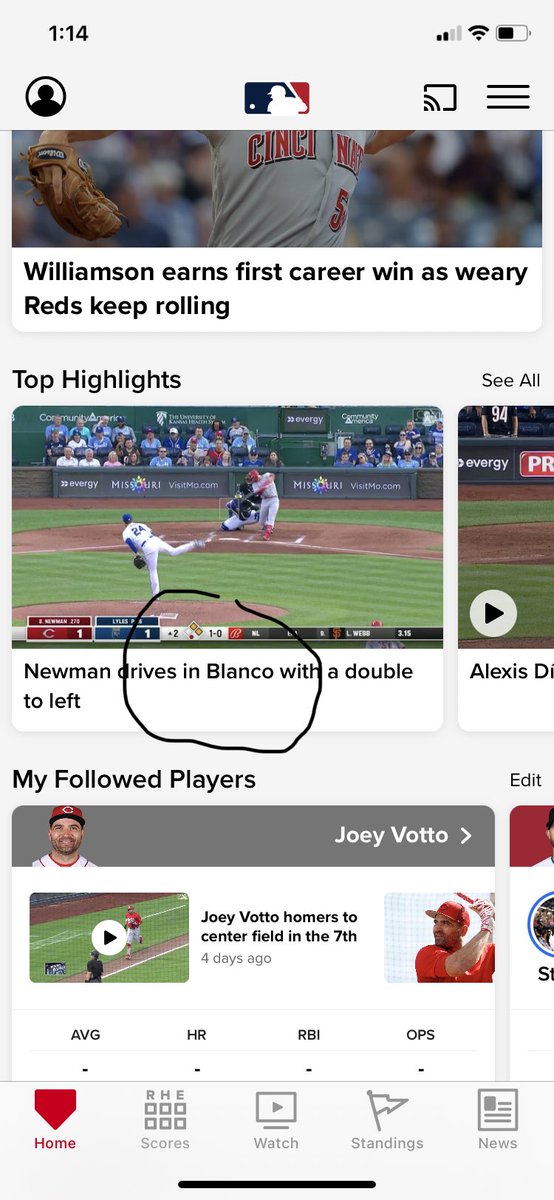 GSavetheplanet's tweet image. @mlb #mlbapp #Reds DO NOT have anyone named Blanco 🤷🏻‍♂️