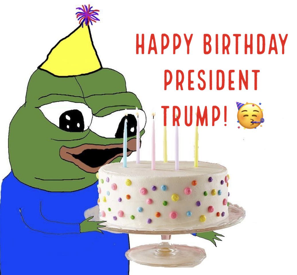 PepaTruth's tweet photo. @PapiTrumpo Happy Birthday to the best Presidento ever! We ♥️ you!🇺🇸 https://t.co/ydwjhlDQZp
