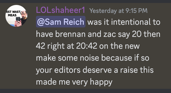 Sam Reich tweet media