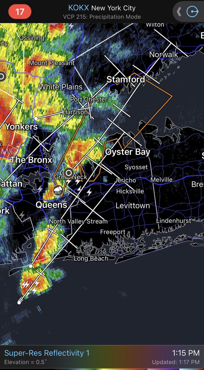 ALERT: Nassau County, Long Island, here come the strong storms #nywx #liwx