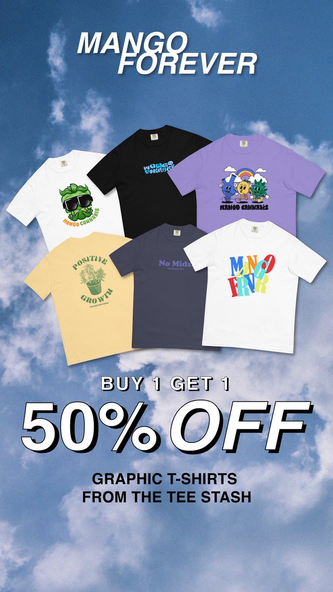 MangoForevermc's tweet photo. Get ‘em while you can! BOGO on our Tee Stash going on NOW 😎

https://t.co/2ijFPmiw3e

#stonerclothing #stonerstreetwear https://t.co/cftsHWuaRI