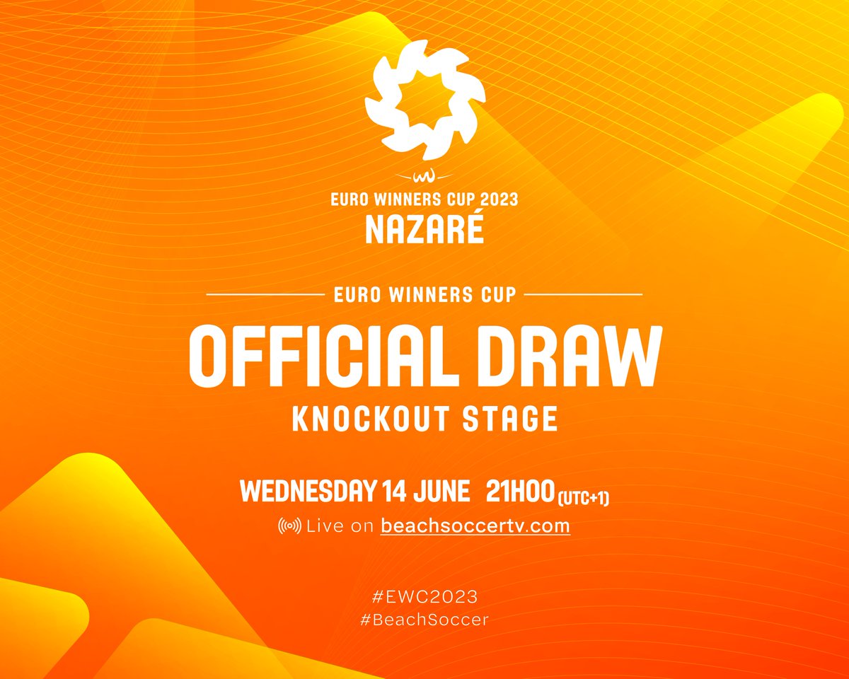 BeachSoccer_WW's tweet image. 🟠 Sign up to beachsoccertv.com and watch the  #ewc2023 knock-out stage draw live 📺

#BeachSoccer