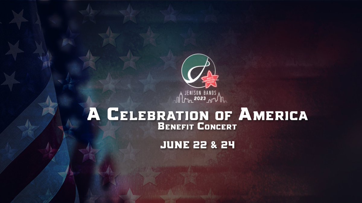 JenisonSchools's tweet photo. On June 22 and 24 at 7 p.m., @jenisonbands will present "A Celebration of America," a patriotic themed, collage-style concert! WOOD TV's Teresa Weakley will serve as the emcee for these fundraiser events. Tickets are $10 and can be found here! https://t.co/oxUMUfKLI8 https://t.co/f5g6mi7bir
