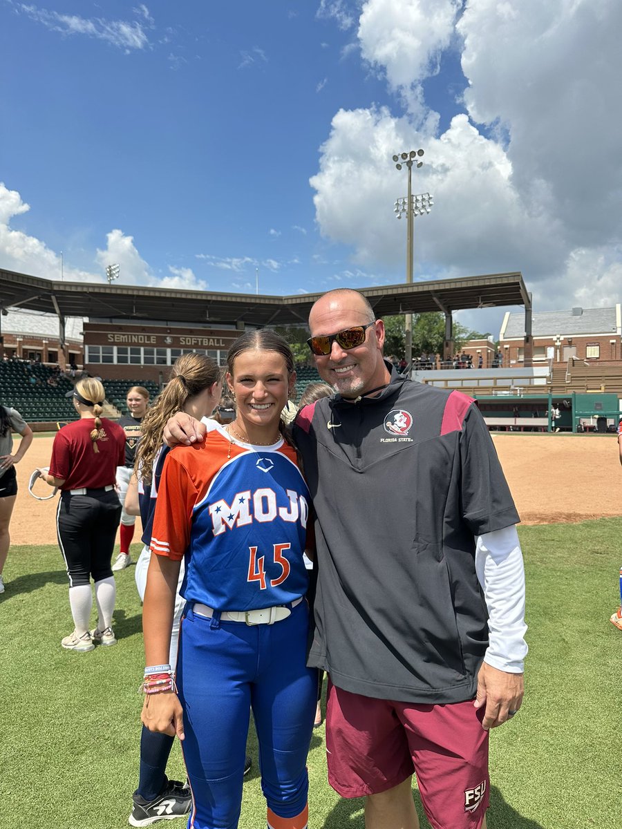 Thank you @Coach_Alameda @TCam_FSUSB and @FSU_CoachWilson for another awesome camp at Florida State! Already looking forward to coming back to Tallahassee! Go Noles! #fearthespear @MojoLewis @BSherSB