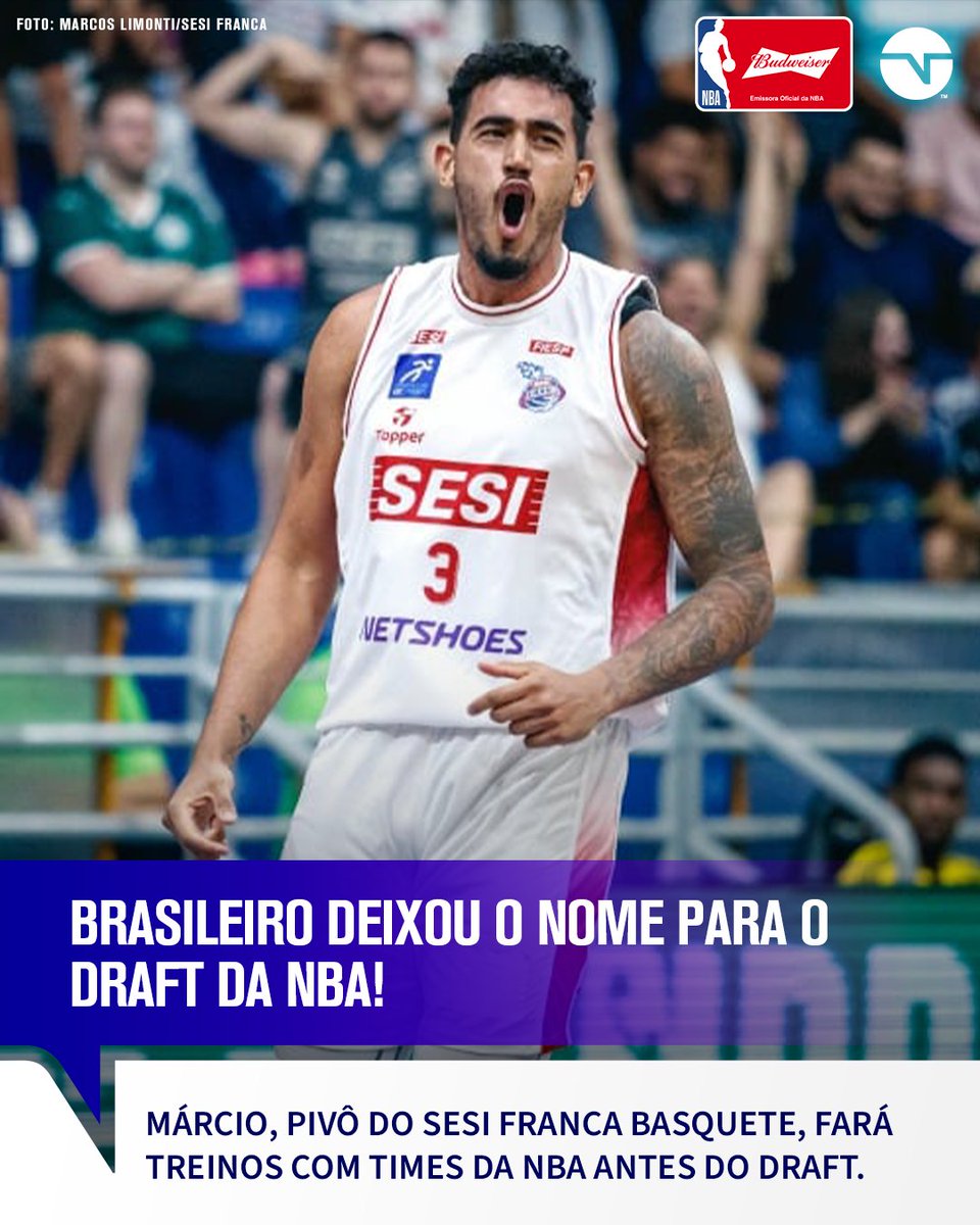 Notícias  Márcio Henrique, da Seleção e do SESI Franca, confirma o nome no  Draft da NBA