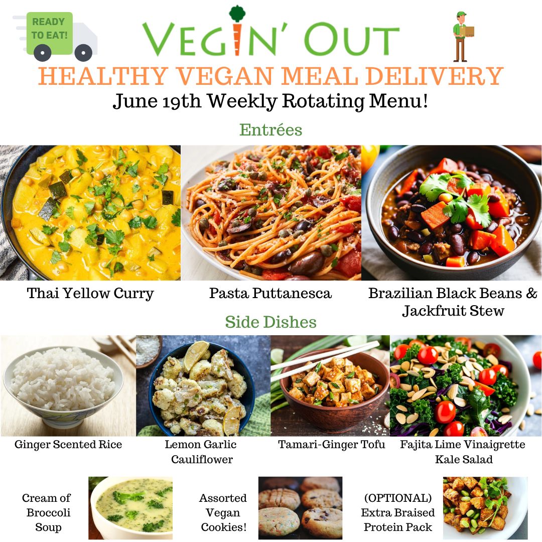 👨‍🍳Vegan Thai Yellow Curry! Part of our Healthy🥑#Vegan Meal Delivery 🥕Dinner is done! Create up to 10 Healthy Vegan multi course meals throughout the week! 😍Just re-heat & serve! 👉See Full Menu! veginout.com/pages/vegin-ou… #plantbased #veganfood #vegandiet #veganism #vegans