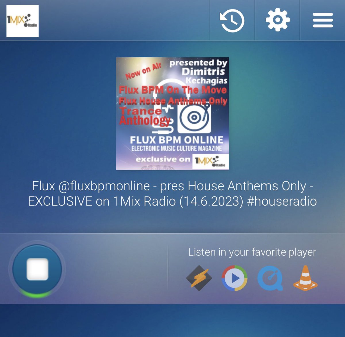 #now #fluxhouseanthemsonly @Onemixradio @1mixTrance listen.1mix.co.uk/#EDM%20Stream thanks @Anjunabeats @Anjunadeep @Armada @BlackHoleRec @SirupMusic @Enhanced_Music @Colorize_Music @TNHlabel @yottomusic @whoapromotions @infectiouspr @relishprfactory @ILikeItPure @WEPLAYMusicCGN