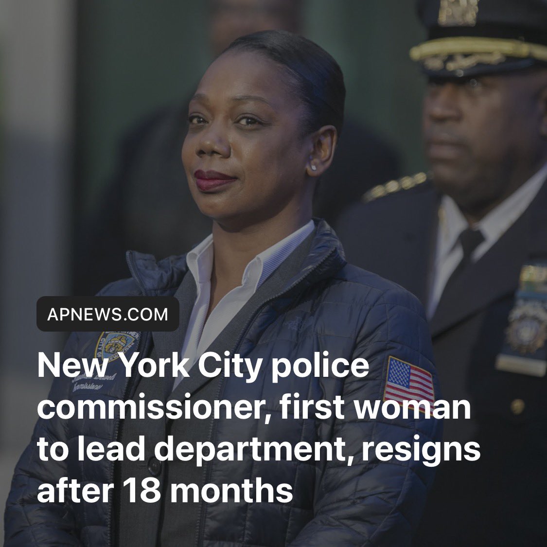 Like most New Yorkers and certainly members of the NYPD, I was disappointed to learn that Commissioner Keechant Sewell will be resigning. In her short tenure, she has dealt successfully with many of the crises that have arisen on her watch and dealt with them in a way that has…