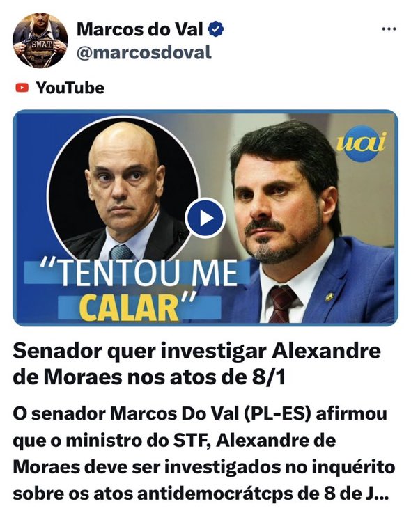 O poste quer mijar no cachorro, mas o cachorro não vai deixar isso barato.
Reage, @alexandre!
Não acredito que Xandão vai perder pra um boneco playmobil.