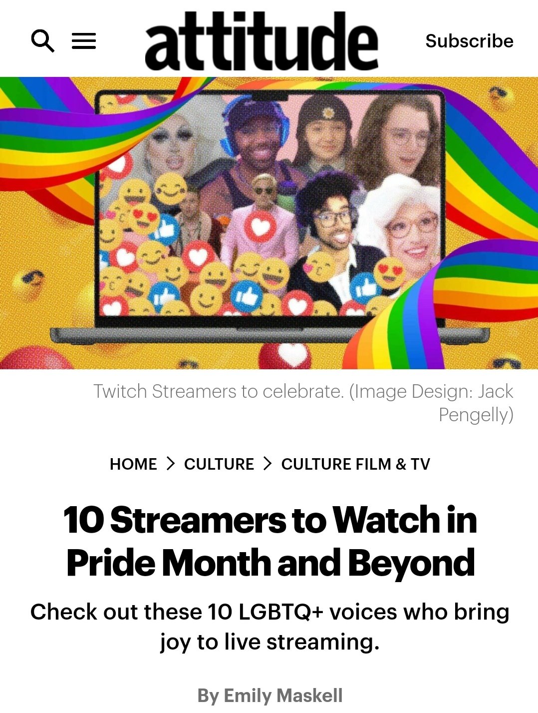 10 Streamers to Watch in Pride Month and Beyond - Attitude