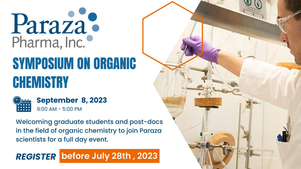 Interested in a career in #drugdiscovery, don’t miss out the First Paraza Pharma Symposium on #OrganicChemistry . To learn more about the symposium and how to apply, visit us at: parazapharma.com/paraza-news/ #symposium #science #event