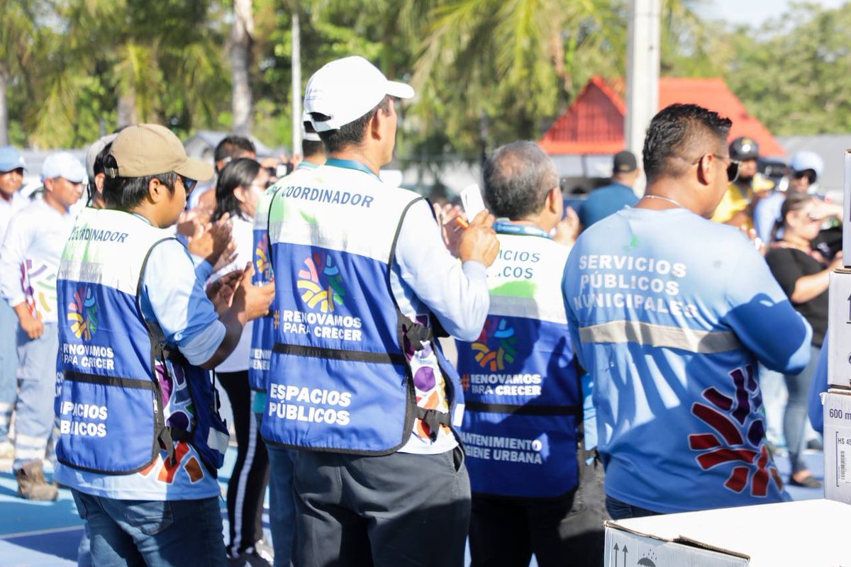 La renovación se logra con un equipo de primera calidad, para mantener la imagen de nuestro paraíso con áreas verdes impecables y un municipio limpio.