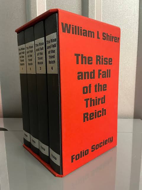 @goodreads ‘The Rise and Fall of the Third Reich’ by William L. Shirer

1614 pages on hardcover
or
57hrs 11 minutes on Audible