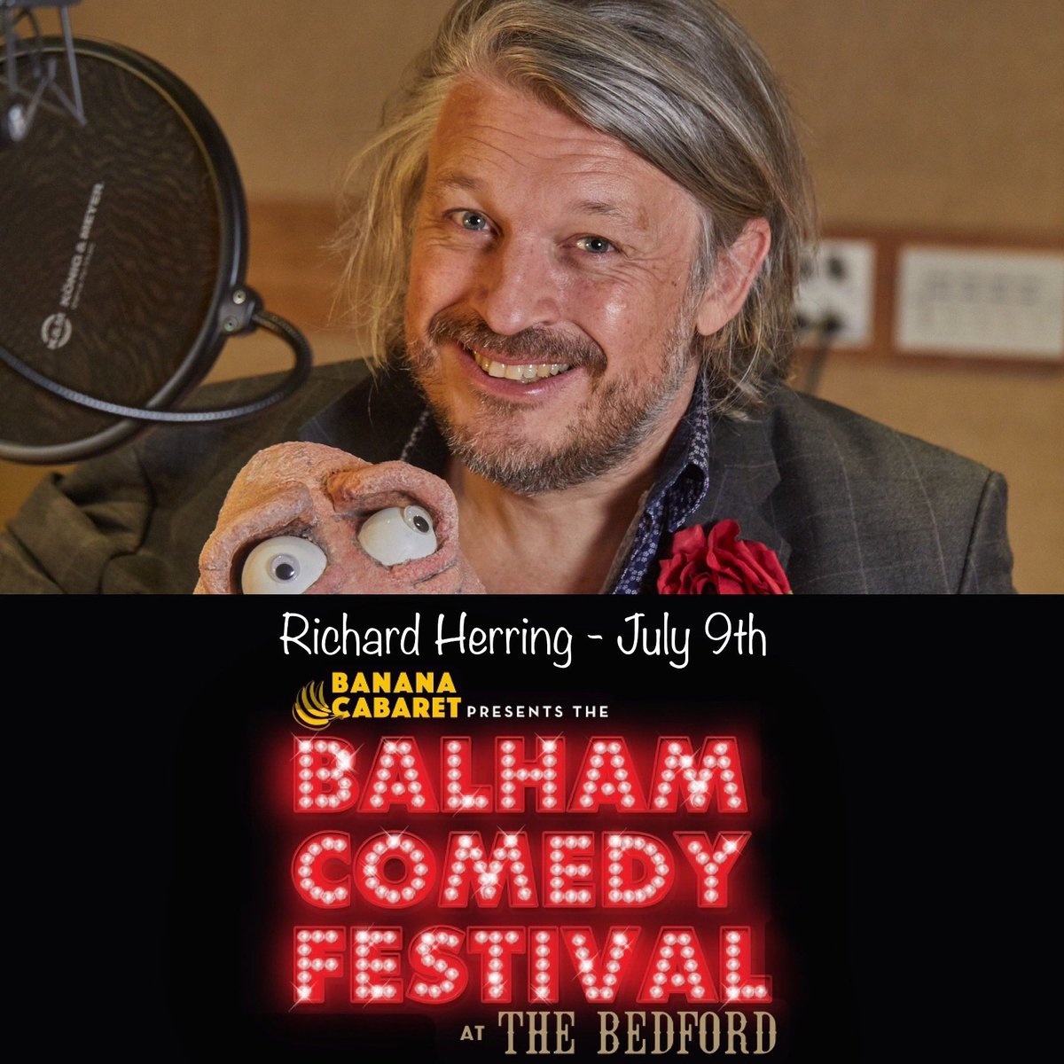 🍌 Richard HERRING - Work In Progress - Sunday 9th July 🎤

🎫 balhamcomedyfestival.com

@Herring1967 @TheBedfordPub @ThreeCheersPubs #livestandup #balhambanana #lovelivecomedy #balhamcomedyfestival 🐒