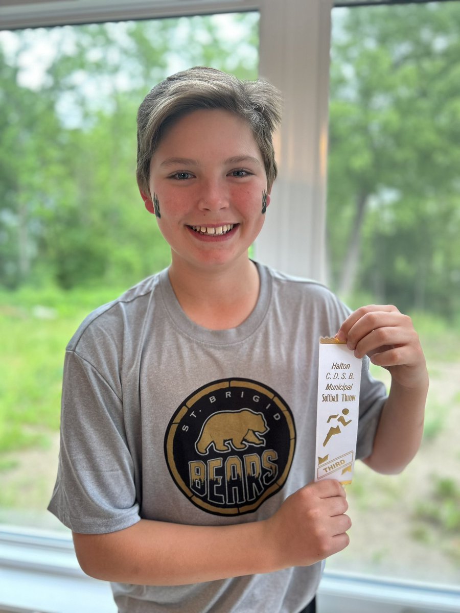 Robin Bryant (@robinb_slp) on Twitter photo Proud of this boy and all of the St. Brigid athletes for crushing it at the North Halton and board wide track and field events! <a href="/StBrigidHCDSB/">St. Brigid</a> Go bears! Proud of this boy and all of the St. Brigid athletes for crushing it at the North Halton and board wide track and field events! <a href="/StBrigidHCDSB/">St. Brigid</a> Go bears!