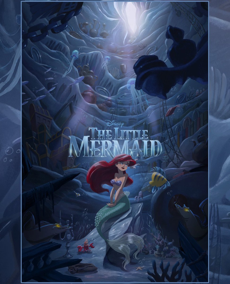 My poster for "THE LITTLE MERMAID"!

Officially Licensed by 
<a href="/disney/">Disney</a>

I hope all of you like it! 💙🐠

Available on Thursday (6/15) @ 12PM ET, on 
<a href="/BottleneckNYC/">Bottleneck Gallery</a>
 site Bottleneckgallery.com! 
<a href="/gallerypulse/">Pulse</a>
 @eyelandprints
-
#thelittlemermaid #disney #alternativemovieposter