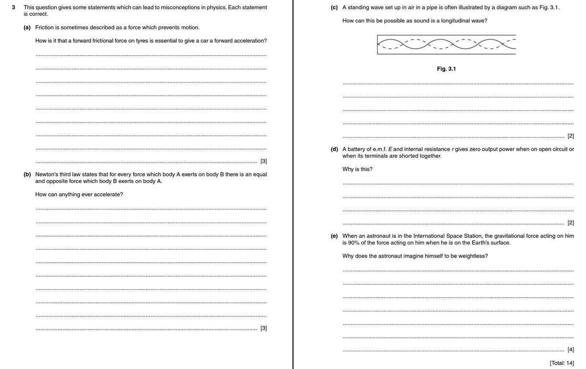 harmsy's tweet image. Whilst we’re busy sharing “favourite questions” this is one of mine from a long time ago… Would make a great Q for LVI!
#ChatPhysics #IteachPhysics