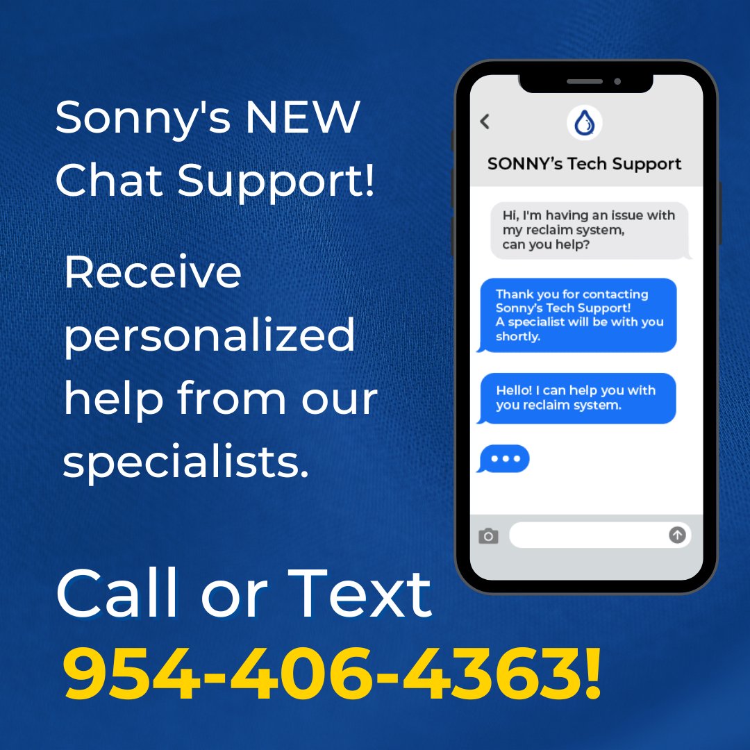 Introducing Sonny's NEW live tech support chat feature! Receive instant responses and personalized support from our eCommerce specialists. Chat with us today at 954-406-4363.💬💙

#LiveChat #TechSupport