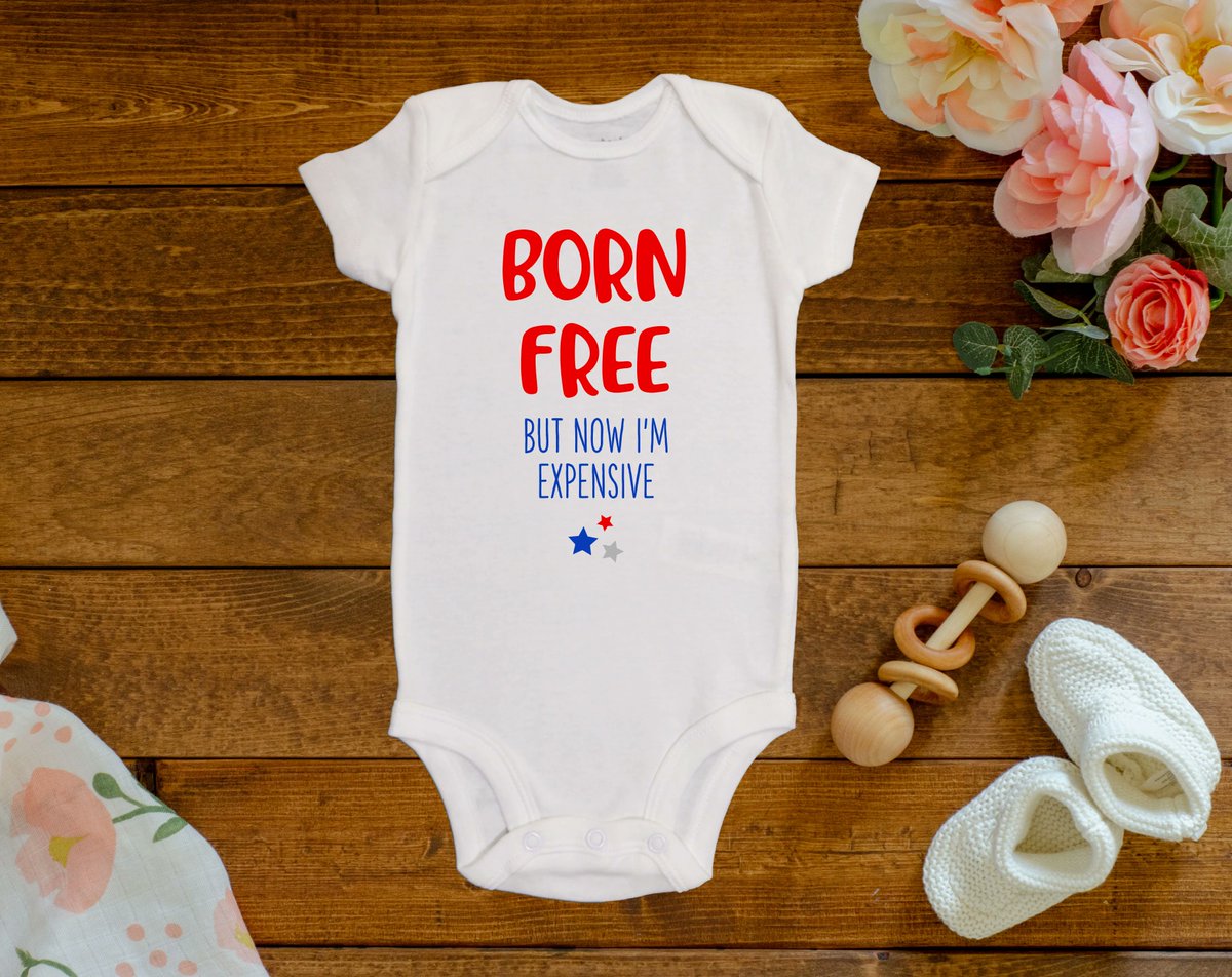 Give everyone at the neighborhood BBQ a good laugh with a fun custom 4th of July onesie!

#customonesie #funnyonesie #4thofjuly #babygift