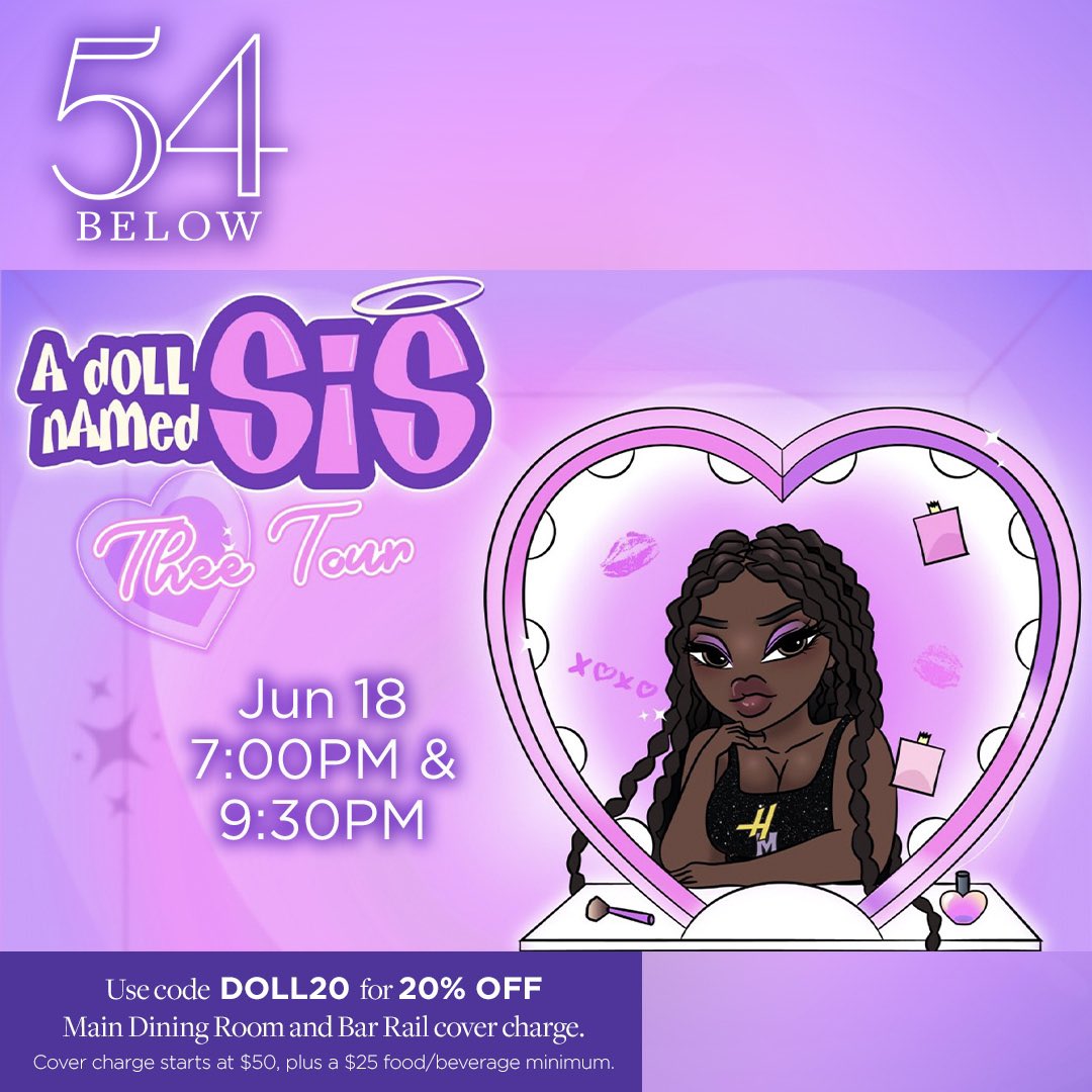 ucancallmesis's tweet photo. so i know alot of people are planning to get tix later closer to sunday but we do have a ticket minimum that we have to reach so both shows can perform! can you please tell everyone you know to get a ticket to my show a doll named sis @54Below 

https://t.co/dRHpUWzx5V https://t.co/G8XktAnOEc