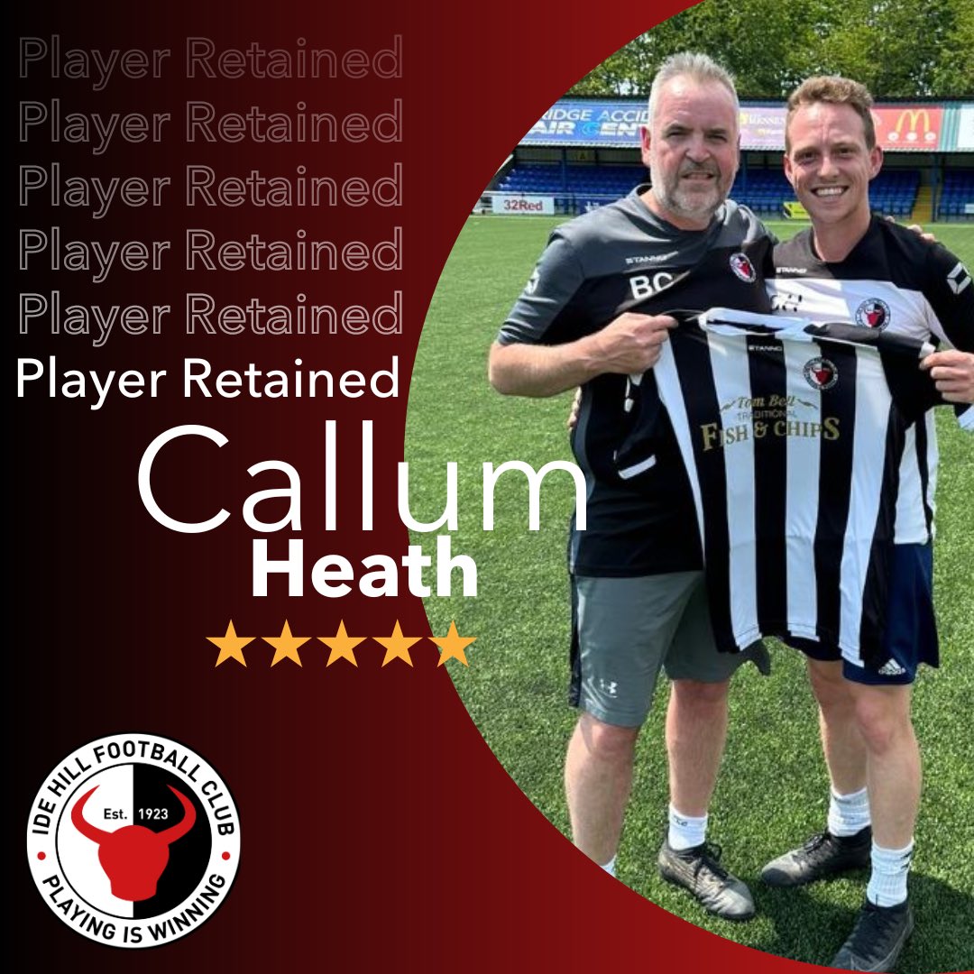 idehillfc's tweet photo. Stalwart remains! Long time servant of the club Callum Heath signs for another year! His energy and pace out wide will add a different dimension to our attack. Welcome back Cally βͺοΈβ«οΈ #IdeHill #PlayerRetained https://t.co/AXv6z74rw6