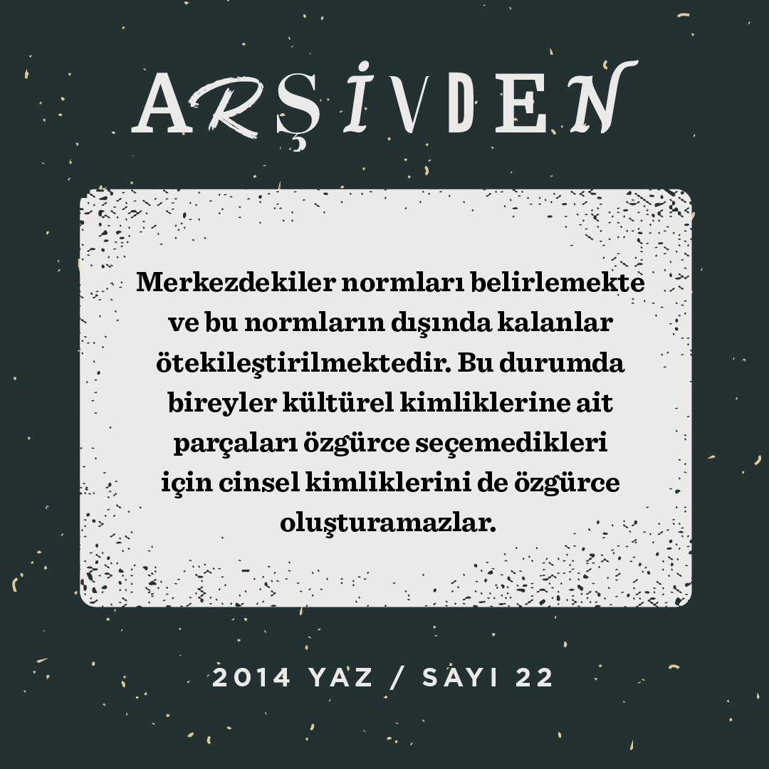 2014 Yaz sayımızda Hasibe Kalkan’ın Cocon Kultur Verein’ın sahnelediği In Between oyunu üzerine kaleme aldığı yazı. Ulusal kimliğin, toplumsal cinsiyetin ve pek çok sabit kimliğin tartışıldığı In Between’i ve geçen yıllara rağmen güncelliğini yitirmemiş bu yazıyı hatırlayalım.