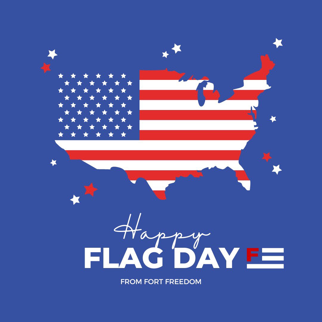 "When we honor our flag, we honor what we stand for as a nation—freedom, equality, justice, and hope." — Ronald Reagan

Happy Flag Day from Fort Freedom!🇺🇸