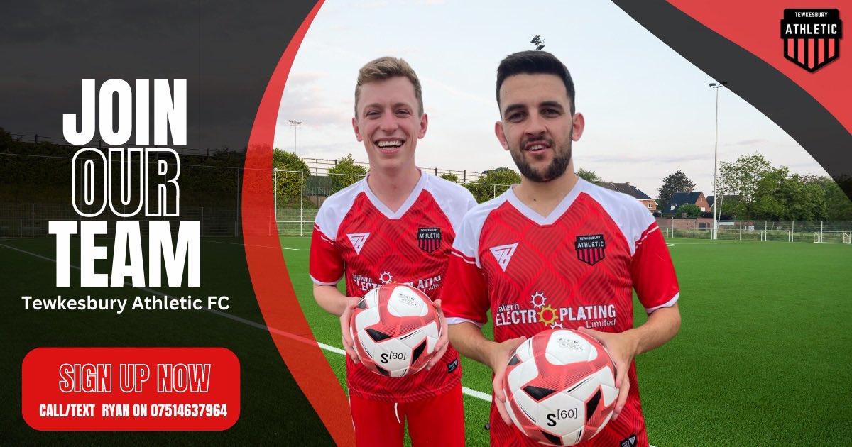 We're looking for new players! 👀 ⚽️ #tewkesburyathleticfc