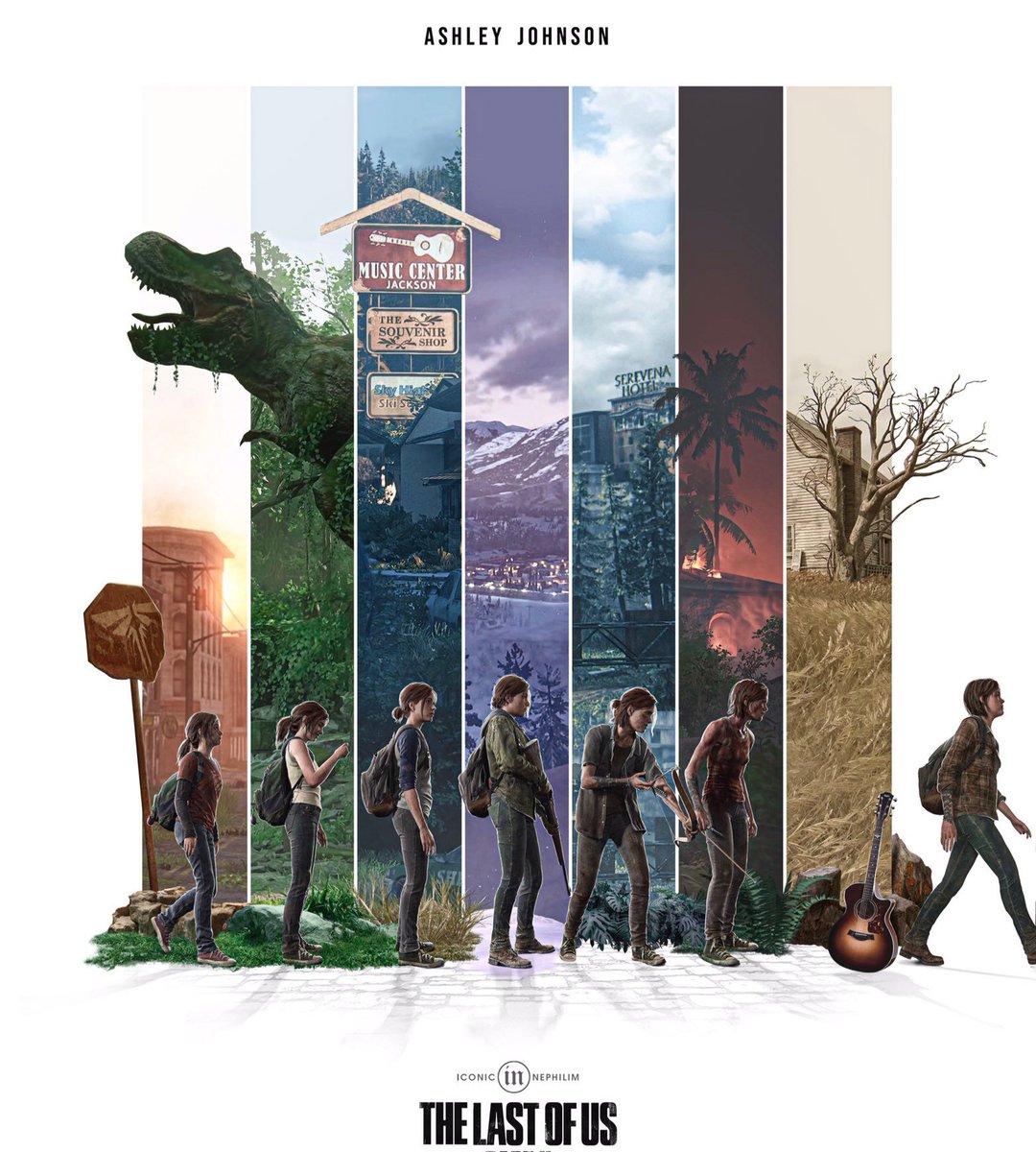 Naughty Dog on X: A technicolor take of Ellie's journey in