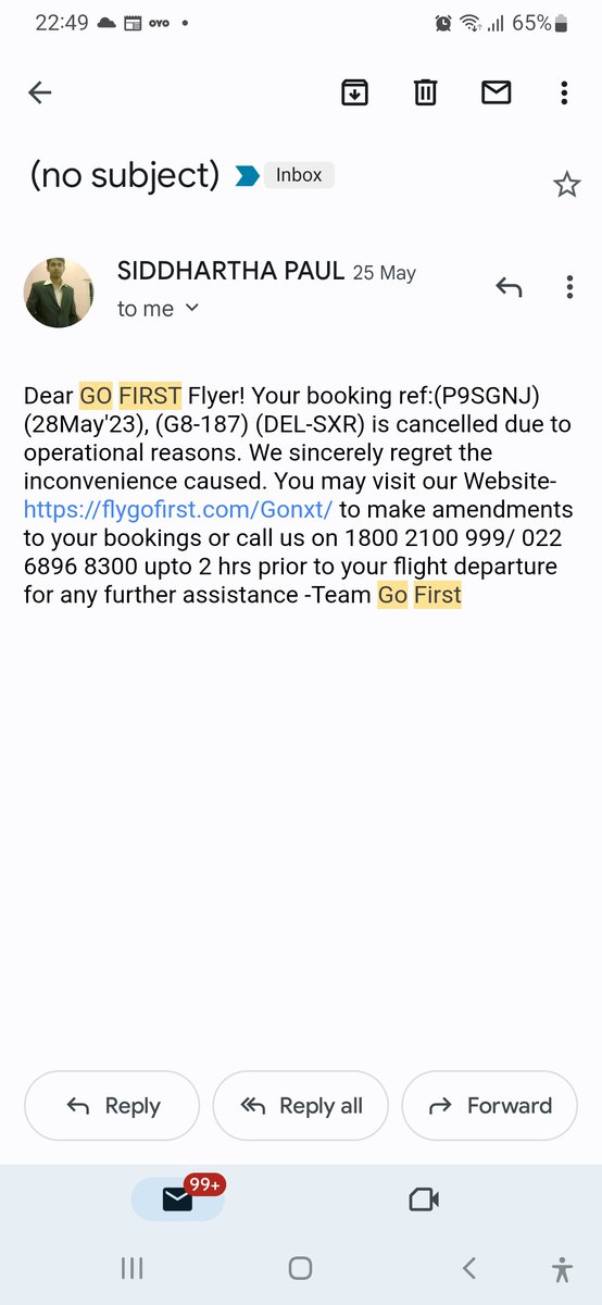 Siddhar64098486's tweet photo. @NCLT24 Go First, they say that agency has to submit the form to NCLT for Refund and contact NCLT only they can tell you Refund Status. After that when I contacted the agency they said they have completed the procedure by filling up all the forms but Go First is not paying. https://t.co/GQK0WkI9qE