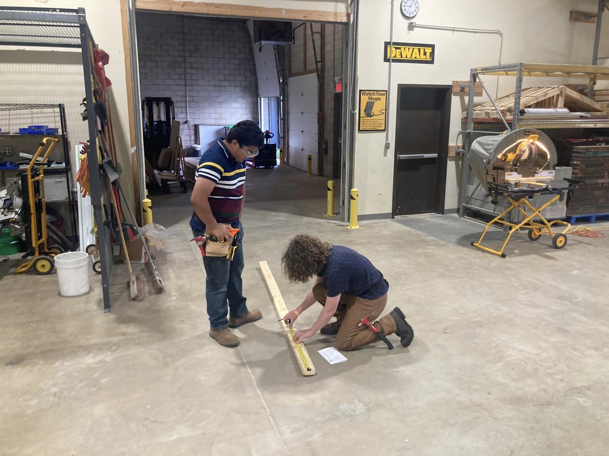 EFE summer construction class is underway at @parklandcollege. Students will learn basic construction skills and safety and visit IBEW 601, Plumbers and Pipefitters 149, and @UofIFS. Another beneficial partnership between EFE, Parkland, the building trades, and @Illinois_Alma.