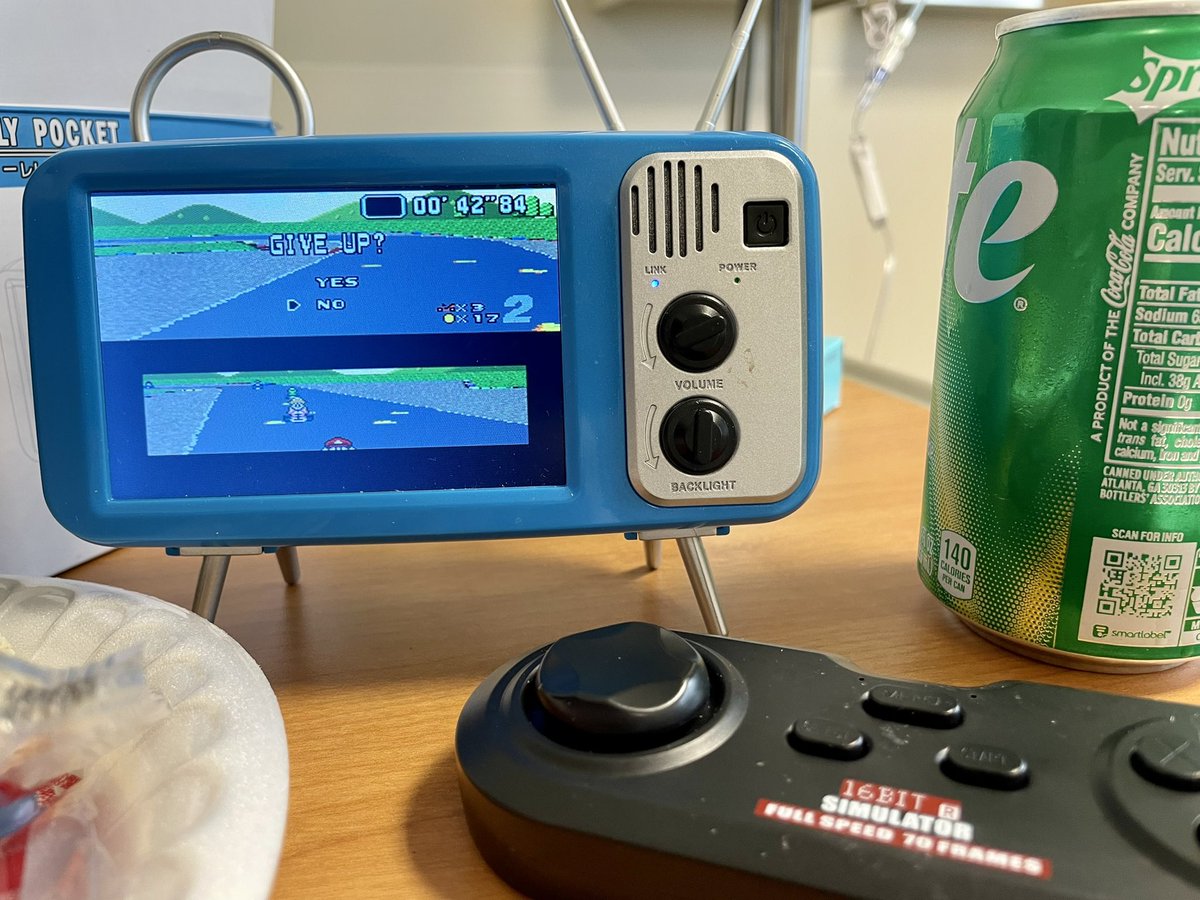Not fun to be in the chair on your off week. Hopefully this magnesium infusion will get me closer to normal levels (thanks vectibix). At least I can play a little Mario Kart to pass the time. #colorectalcancer #stageIVsurvivor