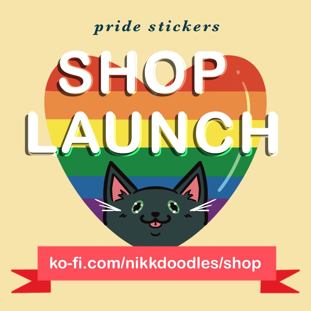 NikkDoodles's tweet photo. 🏳️‍🌈 SHOP LAUNCH! PRIDE KITTY STICKERS FOR ORDER! 🏳️‍🌈

✨shop link below ✨ https://t.co/cDP9NHnsjC