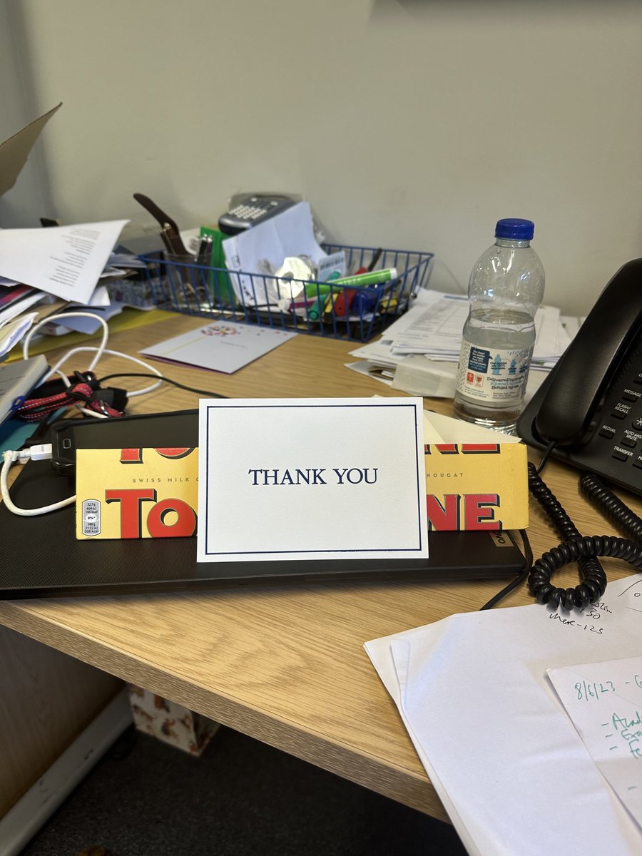 mount6thform's tweet photo. A lovely present with the best message ever. If you know, you know. BB https://t.co/qW93dD90od