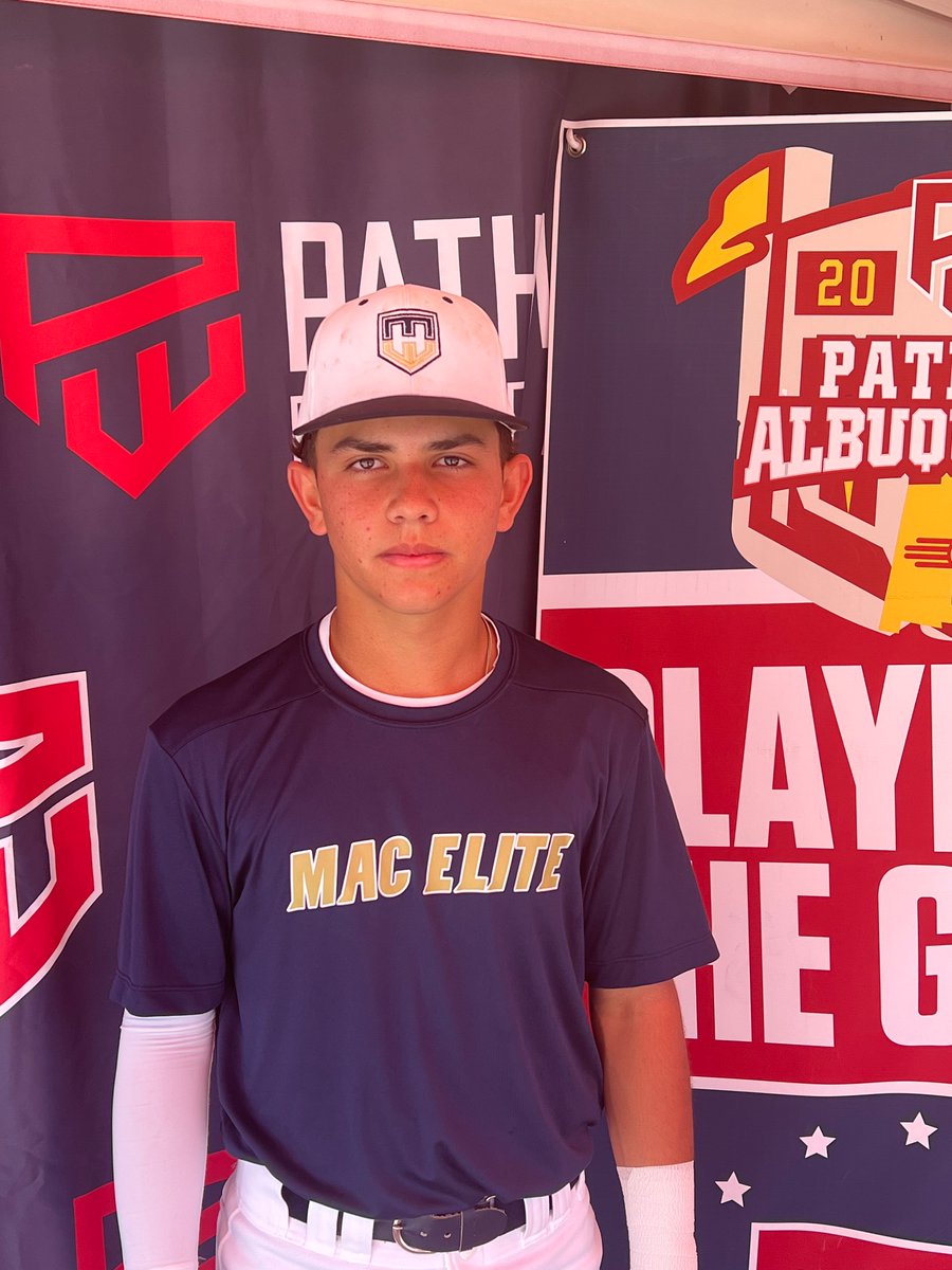 PathwayBB's tweet photo. Player of The Game
-Alijah Romero
-Mac Elite 2025 Navy
-2025 Grad
-7IP, 6K, 1R
-1 for 2 hitting https://t.co/4pGX6qDoXZ