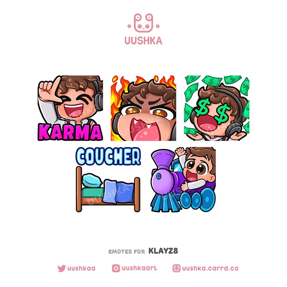 uushkaa's tweet photo. Twitch emotes for streamer: klayz8

*old commission

#emoteartist #twitchemote #emotes #commission https://t.co/RaHsI6rowd